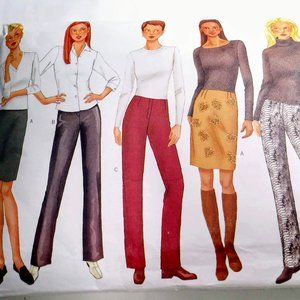 Butterick Sewing Pattern Skirt/2 Pant Styles 18-22